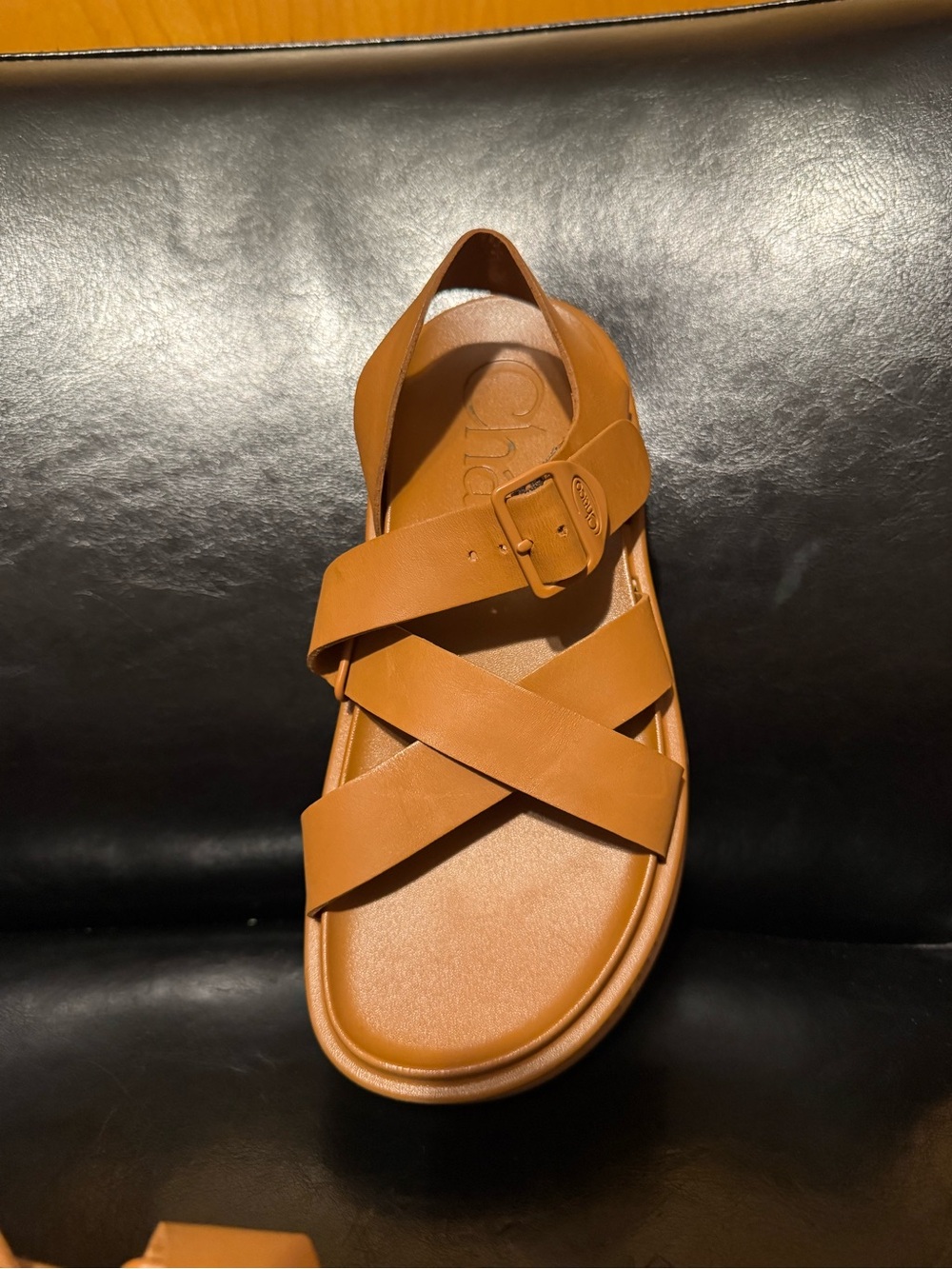 Women's Chaco Townes Midform Sandals- Cashew size 5 - Picture 4 of 6